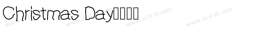 Christmas Day字体转换